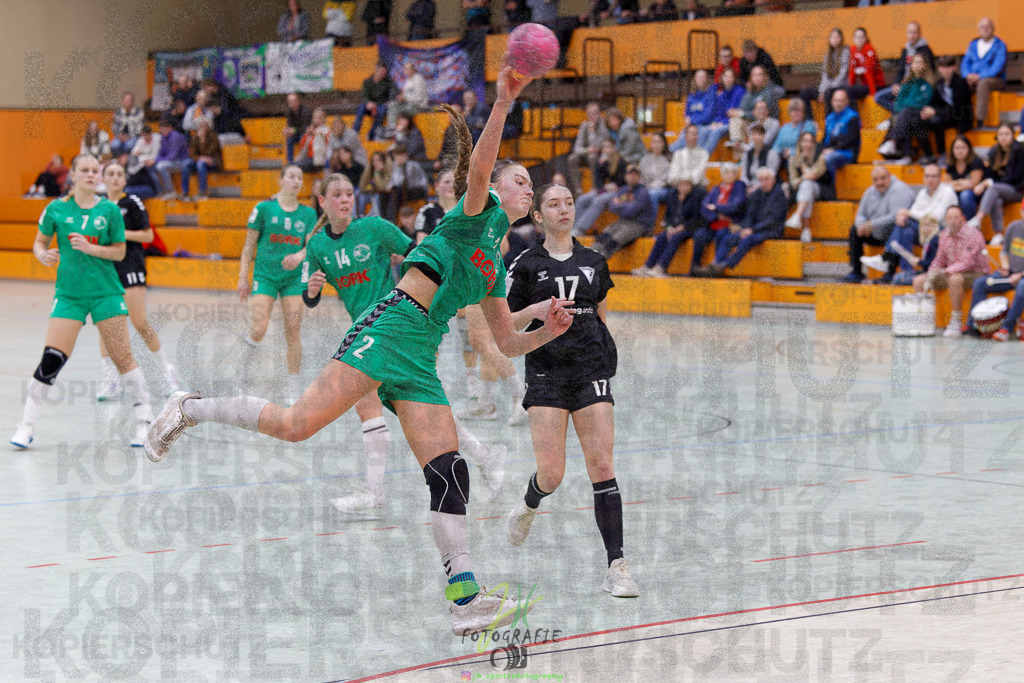 2024-10-19_361 | Jugendbundesliga B-Jugend weiblich; HSG Kleenheim/Langgöns - Longericher SC am 19.10.2024 in Oberkleen (Weidig-Halle) - Realisiert mit Pictrs.com