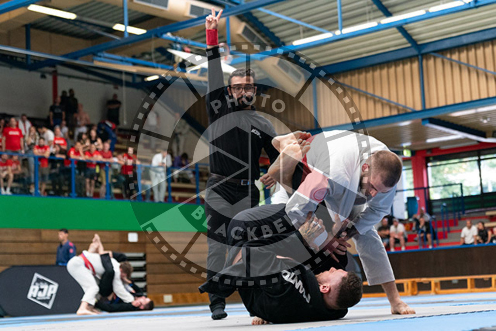 20230826PBB55791 | Fighters compete during the AJP INTLPRO BJJ and grappling competition in Hamburg, Germany, on August 26 2023.