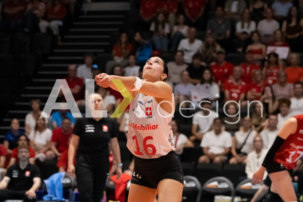 Austria v Switzerland - CEV European League Women | KRIENS, SWITZERLAND - JUNE 14: FABIANA MOTTIS of Switzerland during the CEV European League match between Austria and Switzerland at Pilatus Arena on June 14, 2026 in Kriens, Switzerland. - Realisiert mit Pictrs.com
