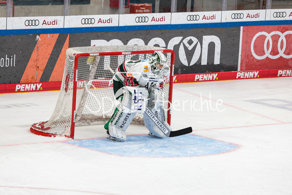 ERC Ingolstadt - Augsburger Panther | Dennis ENDRAS (AEV #44) in seinem Tor