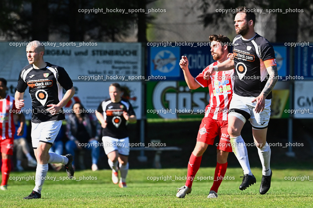FC Gmünd vs. FC KAC 1909 22.4.2023 | #3 Maximilian Kohlmaier, #7 Jakob Orgonyi, #8 Udo Gasser
