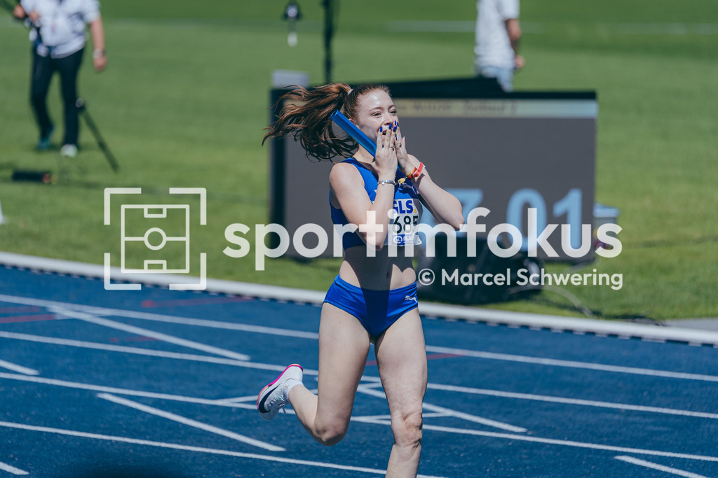 Deutsche Meisterschaften U20 / U16 2026 | Lani Halemeier, TV Wattenscheid 01, 1685, 4x100-Meter-Staffel, Deutsche Meisterschaften der U20 &amp; U16 2026, Lohrheidestadion Bochum-Wattenscheid, 10.07.2026. Foto: Marcel Schwering / sportimfokus - Realisiert mit Pictrs.com