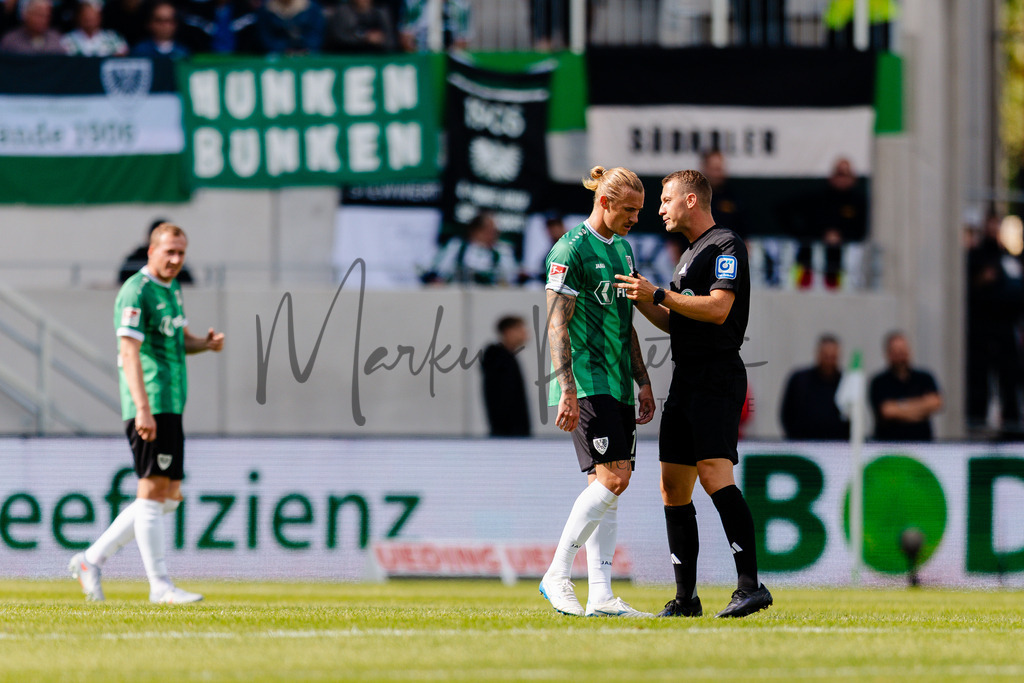 2. Bundesliga, Saison 2025/26, 5. Spieltag : SC Preußen Münster - Fortuna Düsseldorf | Münster, 14.09.2025: 2. Bundesliga, 5. Spieltag, SC Preußen Münster gegen Fortuna Düsseldorf im LVM-Preußenstadion in Münster. Foto: sportfotografie.ms | Markus Paletta - Realisiert mit Pictrs.com