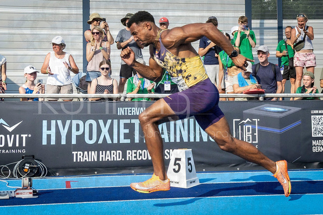 Multisport Event; Ratingen, 27.06.2026 | RATINGEN, GERMANY - JUNE 27, 2026 : Leo Neugebauer (GER / Germany) over 400m competing during the Multisport Event at Stadion Ratingen on June 27, 2026 in Ratingen, Germany.