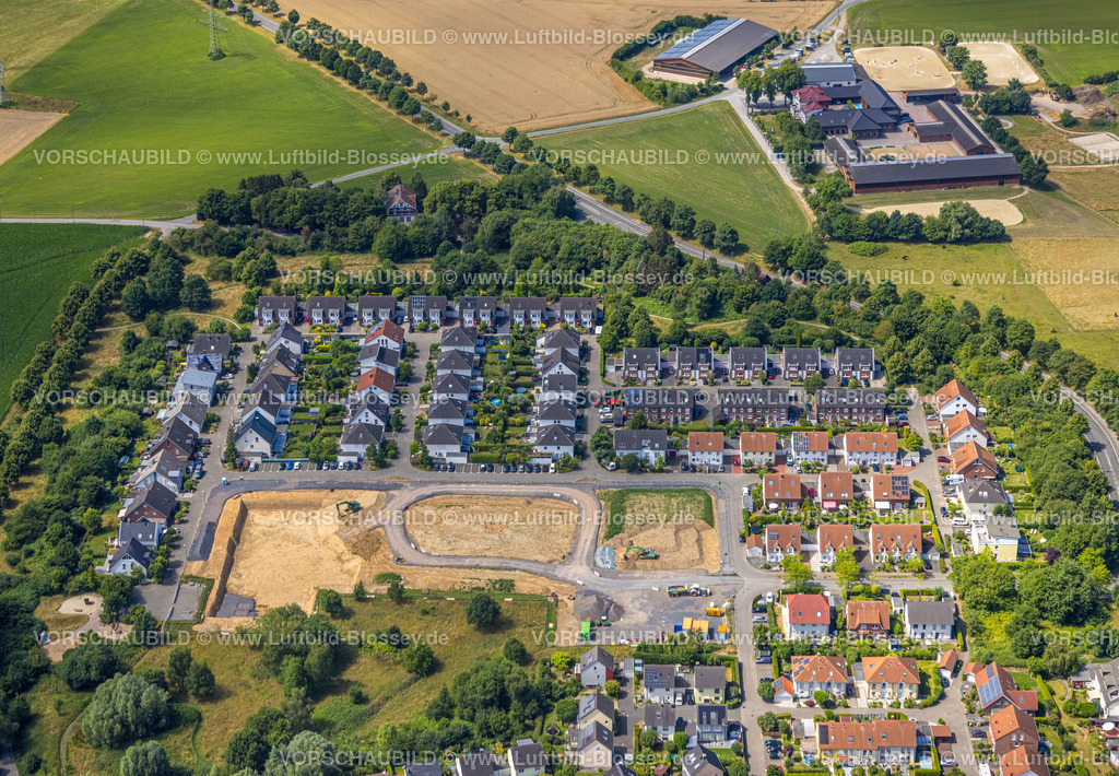 Dortmund220705523 | Luftbild, Baustelle und Neubau Wohnsiedlung zwischen Menglinghauser Straße und Am Rüggen, Menglinghausen, Dortmund, Ruhrgebiet, Nordrhein-Westfalen, Deutschland