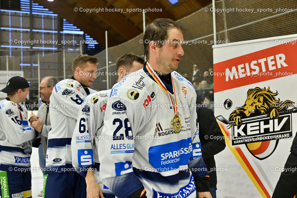 ESC Sparkasse Steindorf Meister 2025/26 | #28 Bacher Stefan ESC Steindorf, ESC Sparkasse Steindorf Meister 2025/26, ESC Sparkasse Steindorf Meister 2025/26 am 08.03.2026 in Althofen (Stadthalle Althofen), Austria, (Photo by Bernd Stefan)