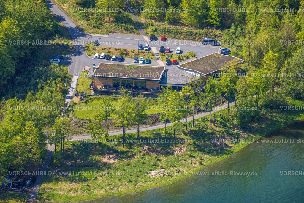 Meschede230500913 | Luftbild, H1 am See, Hennesee Talsperre, Stausee im Arnsberger Wald, Berghausen, Meschede, Sauerland, Nordrhein-Westfalen, Deutschland
