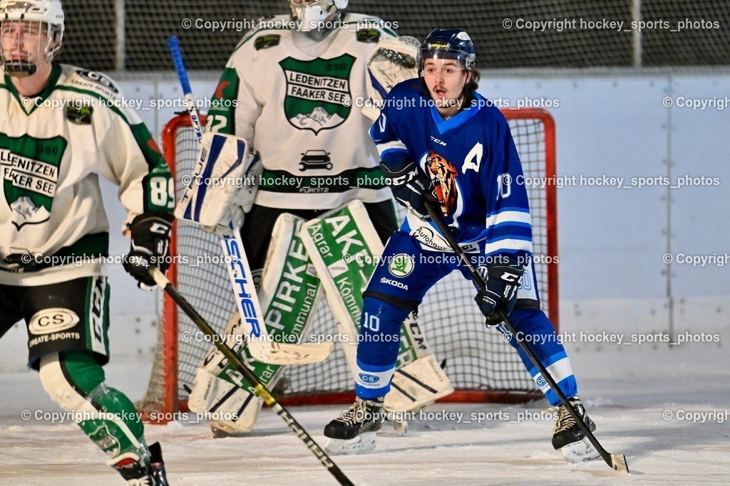 EC Ice Tigers Paternion vs. DSG Ledenitzen Faakersee 14.1.2024 | #32 Baumann Rene, #10 Ortner Philipp