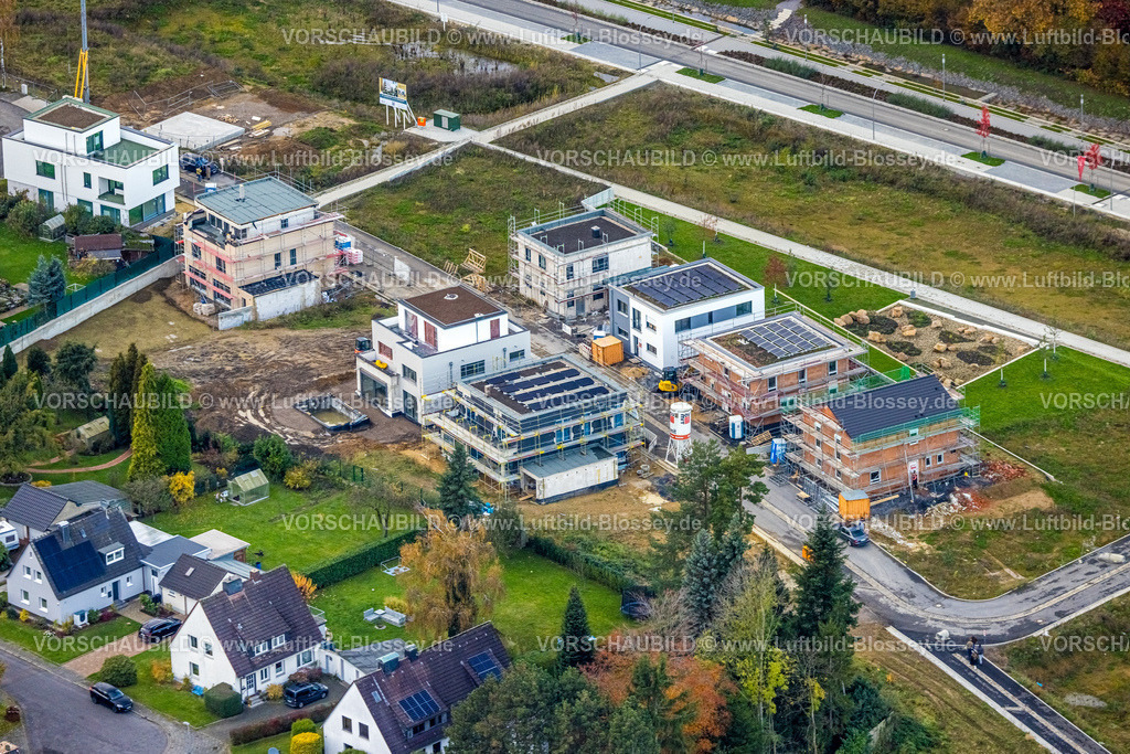 Bochum231102394 | Luftbild, Baustelle und Neubau Wohnhäuser am Ostpark Quartier Feldmark, Baustelle ehemaliger Alter Friedhof, Altenbochum, Bochum, Ruhrgebiet, Nordrhein-Westfalen, Deutschland
