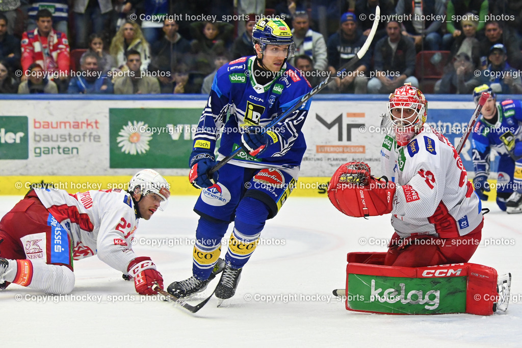 EC IDM Wärmepumpen VSV vs. EC KAC  | #27 Hundertpfund Thomas EC KAC, #26 VAN NES Guus EC VSV, #32 Dahm Sebastian EC KAC, EC IDM Wärmepumpen VSV vs. EC KAC , EC IDM Wärmepumpen VSV vs. EC KAC  am 27.10.2024 in Villach (Stadthalle Villach), Austria, (Photo by Bernd Stefan)