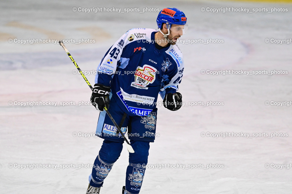 ESC Steindorf vs. EC Hornets Spittal 20.2.2024 | #43 Oraze Martin ESC Steindorf, ESC Steindorf vs. EC Hornets Spittal 20.2.2024, ESC Steindorf vs. EC Hornets Spittal 20.2.2024 am 20.02.2024 in Steindorf (Ossiachersee Halle), Austria, (Photo by Bernd Stefan)