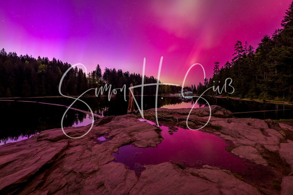 Großer Arbersee Polarlichter | simonsuess - Realisiert mit Pictrs.com