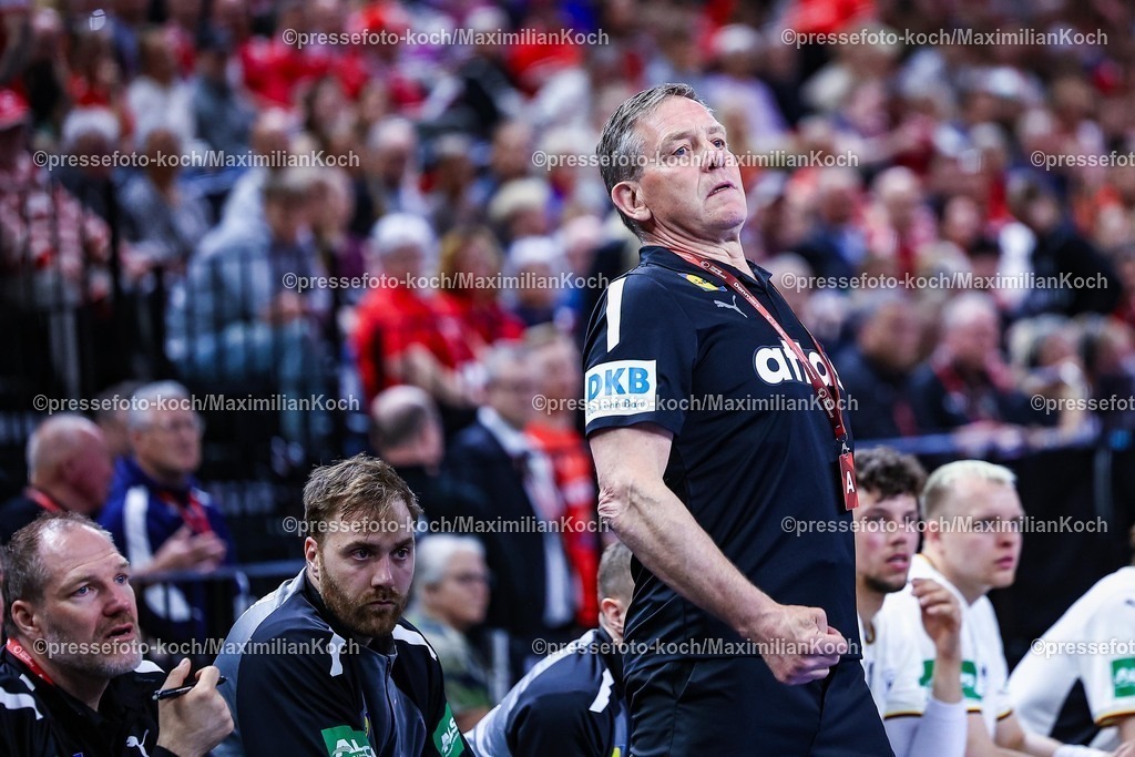xIAJx150520261035 | 15.05.2026, xIAJx, Handball, Länderspiel, Testspiel, Dänemark - Deutschland, Royal Arena Kopenhagen: Natioaltrainer Alfred Gislason (Deutschland)