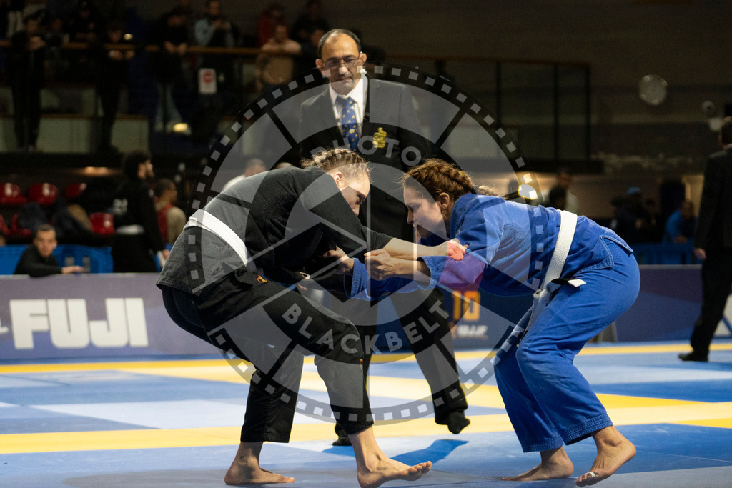 20240119PBB1343 | Fighters compete during the IBJJF European Championship in Paris, France, on January 19, 2024.