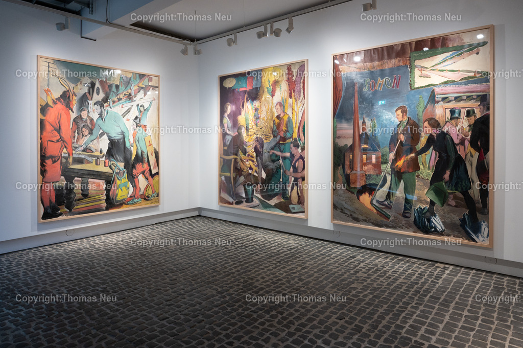 34_Neo_Rauch_Museum_Bensheim | 6.7.2024, bbe, Museum Bensheim, Ausstellung Neo Rauch "im Papiergrund", ,, Bild: Thomas Neu