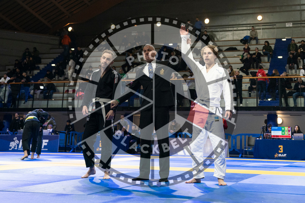 20240119PBB0121 | Fighters compete during the IBJJF European Championship in Paris, France, on January 19, 2024.