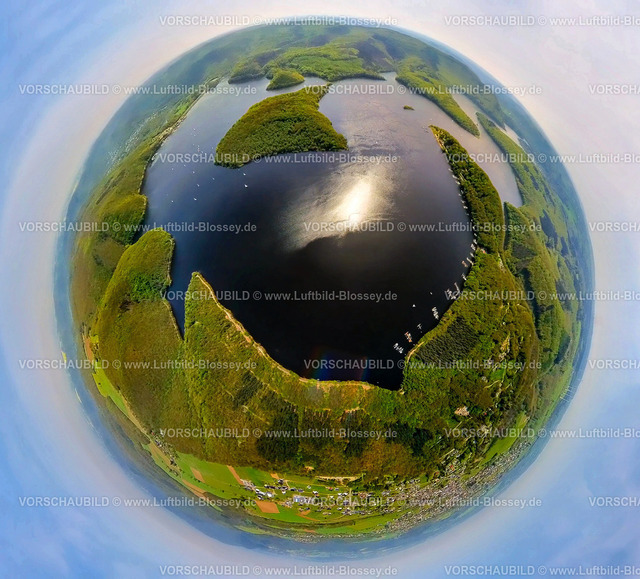Heimbach240590130RurSee | Luftbild, Rursee mit Insel Eichert und Halbinsel Tonsberg, Rurtalsperre Schwammenauel und Rursee-Schifffahrt mit Segelbooten,  Hasenfeld, Heimbach, Nordrhein-Westfalen, Deutschland
