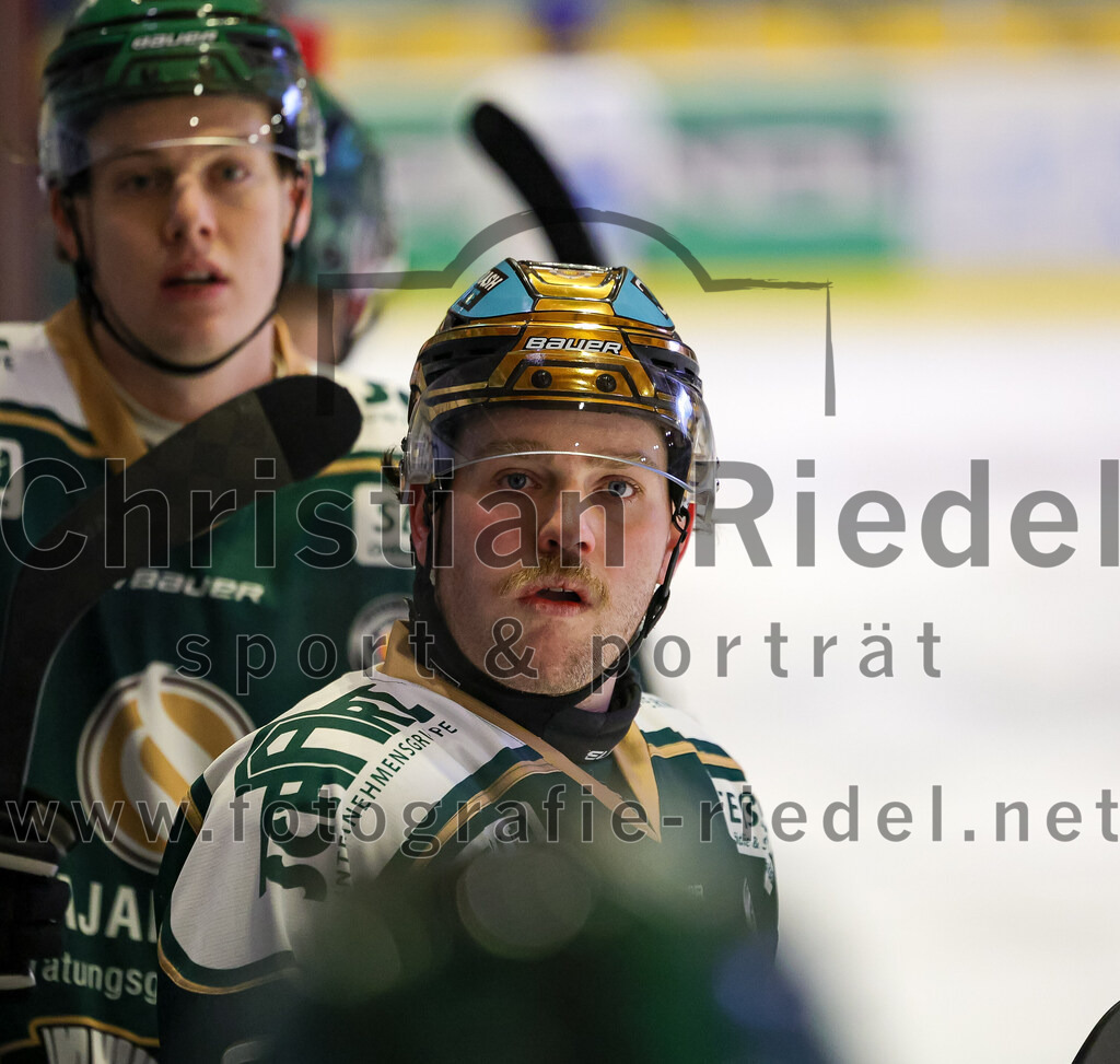 2026-01-23_096_TSV_Erding_gegen_SC_Riessersee | Erding, Deutschland, 23.01.2026:Eishockey, Oberliga Süd 2025 / 2026, 40. Spieltag, TSV Erding gegen SC Riessersee, Endergebnis: 6:5 n.V.Grady Hobbs (Erding Gladiators, #22)Foto: Christian Riedel / fotografie-riedel.net