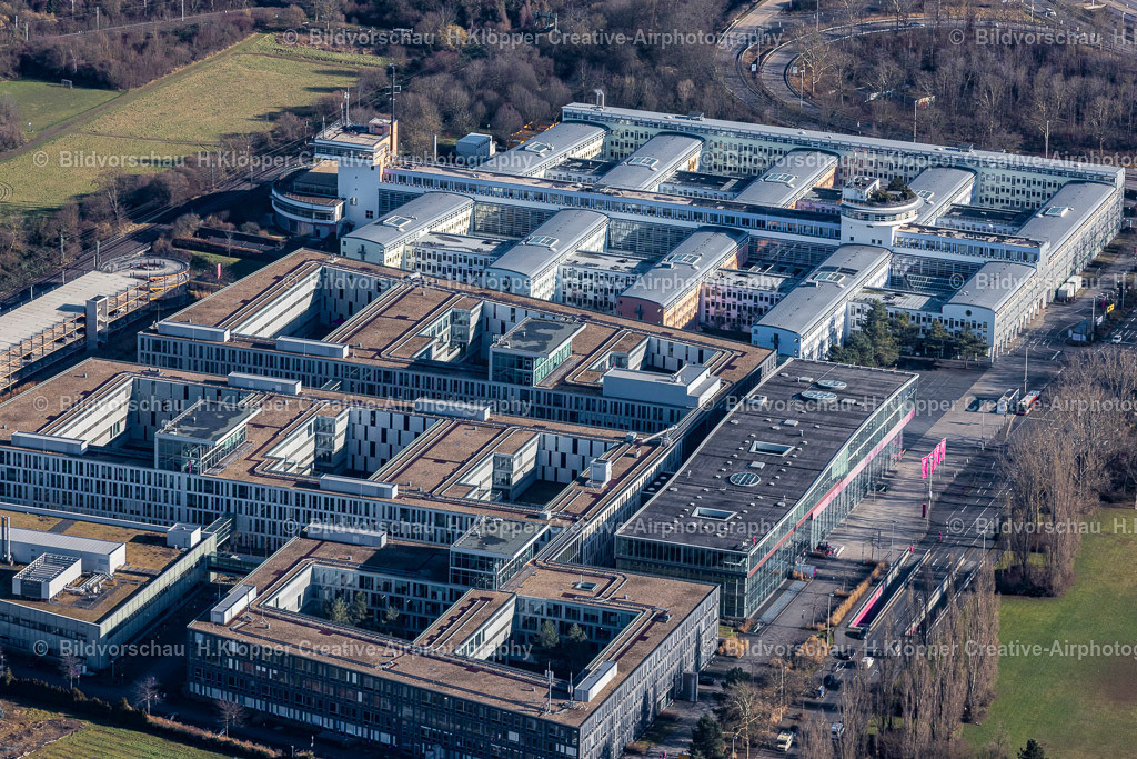 Luftbilder Bonn-6943 | Unternehmen- Verwaltungsgebäude Deutsche Telekom im Ortsteil Beuel in Bonn - Realisiert mit Pictrs.com