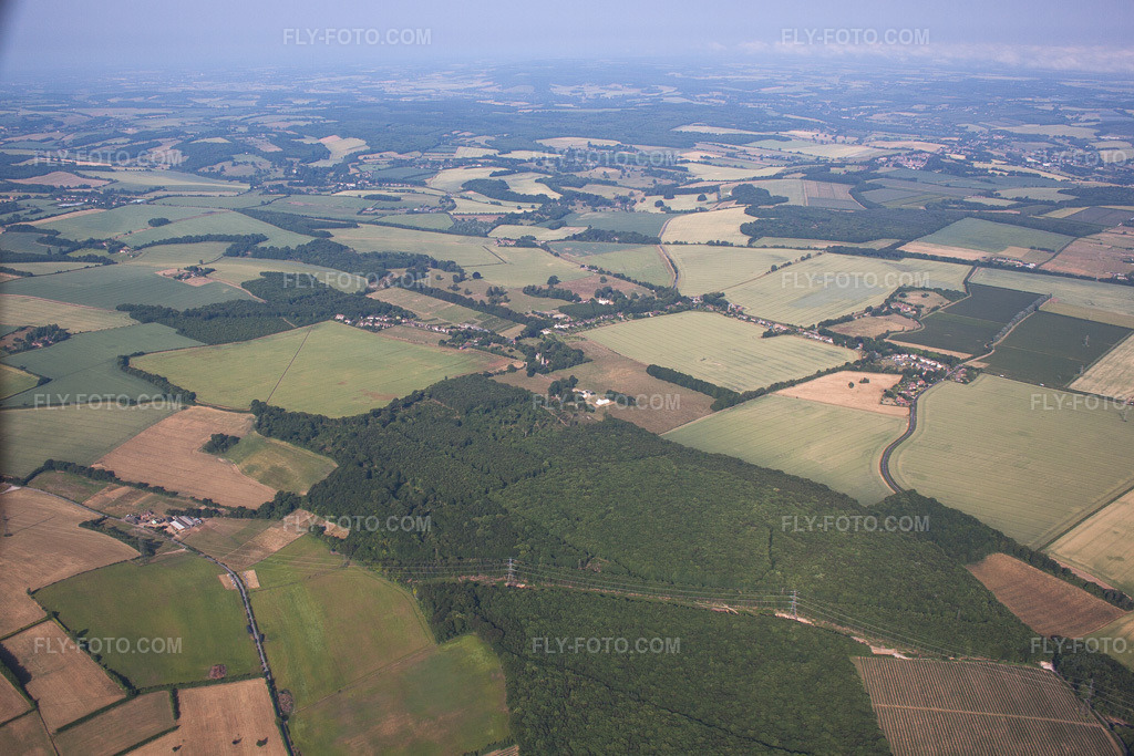 Aerial view: View of the town in Bridge in the state England, Great Britain.Photo: IMG_58603.jpg taken on 07/18/2013 by Werner Riehm/FLY-FOTO.comResolution of the original: 4556 x 3037 px