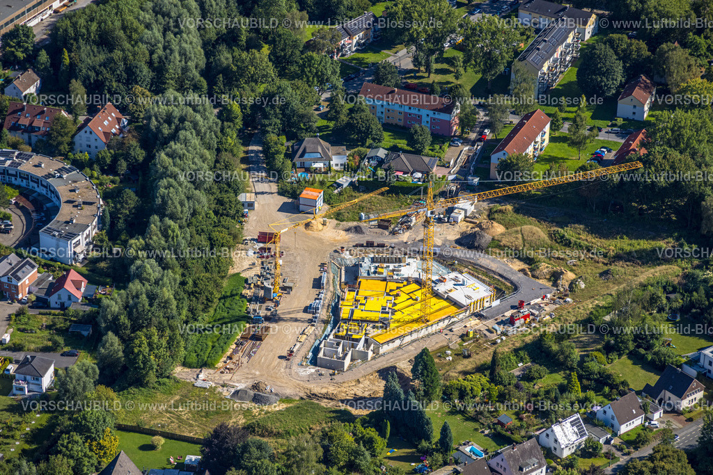 Dortmund240803909 | Luftbild, Baustelle mit Wohnquartier-Neubau am Seilbahnweg, Menglinghausen, Dortmund, Ruhrgebiet, Nordrhein-Westfalen, Deutschland