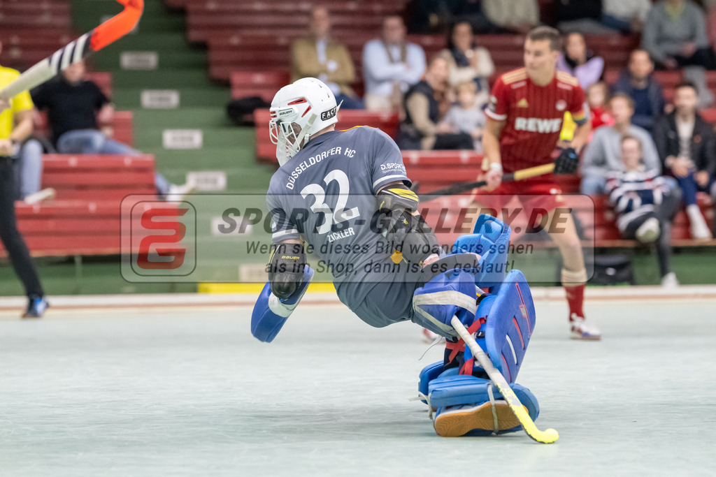 SFE_20230108_0031 | 1. Bundesliga Hockey Herren Rot-Weiss Köln - Düsseldorfer HC am 08.01.2023 in Köln (KTHC Stadion Rot-Weiss Köln Tennis and Hockey Club), Photo: Stephan Fehrmann 2022 (Sports-Gallery),Zickler Anton Torwart ( Düsseldorfer HC #32 )
