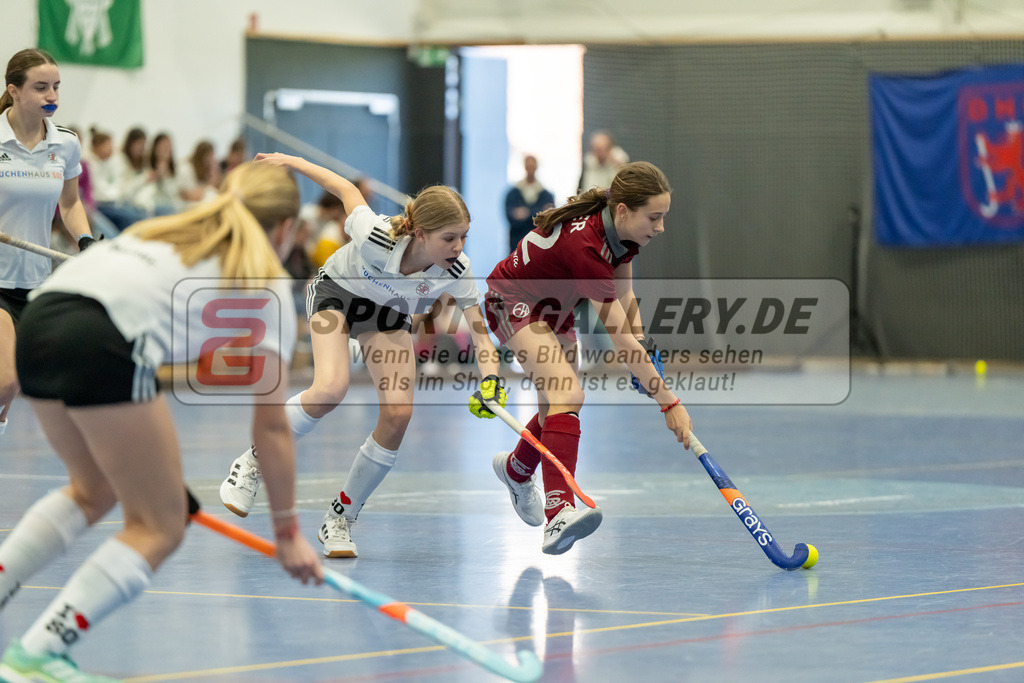 HK_20250223_102963 | Deutsche Meisterschaft wU14 Spiel um Platz 3  am 23.2.2025 Düsseldorfer HC, Düsseldorf