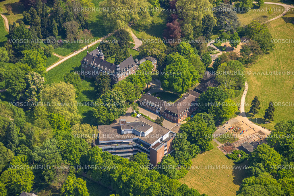 Duesseldorf240501363 | Luftbild, Schloss und Park Elbroich, Holthausen, Düsseldorf, Rheinland, Nordrhein-Westfalen, Deutschland