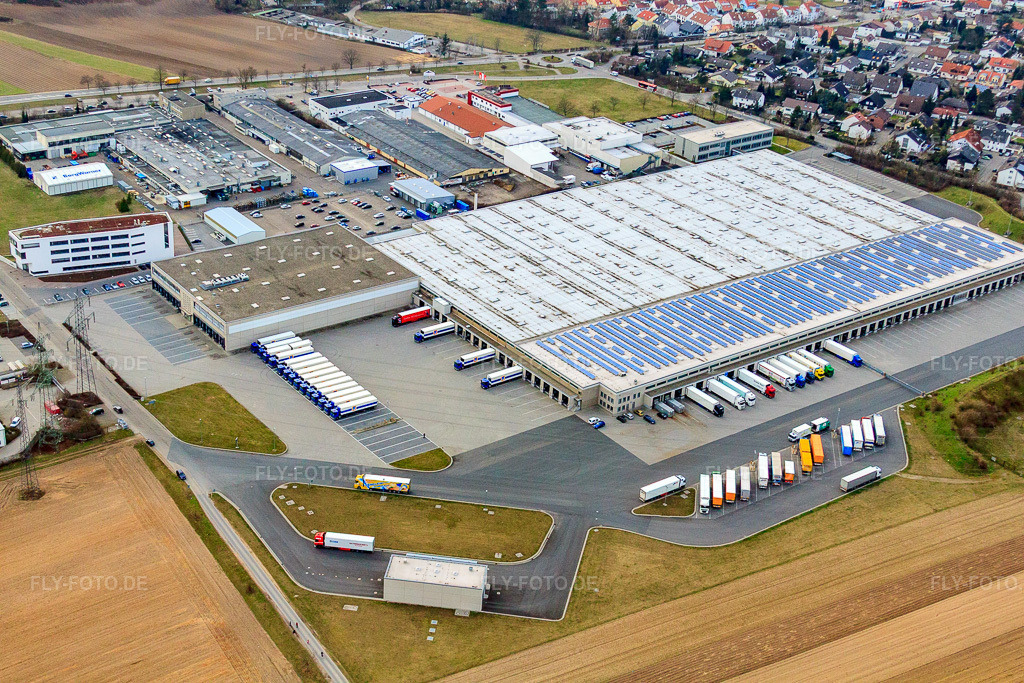 Luftbild: Aldi Logistikzentrum in Ketsch im Bundesland Baden-Württemberg in Deutschland. Foto: IMG_25126.jpg vom 18.03.2010 durch Werner Riehm/FLY-FOTO.de