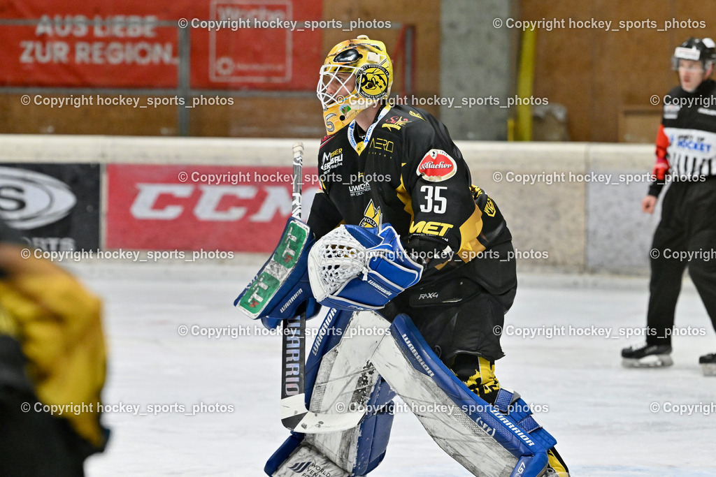EC MET PHOTOVOLTAIK HORNETS SPITTAL vs. EV ZELTWEG MURTAL LIONS | #35 Egger Luca EC Hornets Spittal, EC MET PHOTOVOLTAIK HORNETS SPITTAL vs. EV ZELTWEG MURTAL LIONS, EC MET PHOTOVOLTAIK HORNETS SPITTAL vs. EV ZELTWEG MURTAL LIONS am 08.02.2026 in Spittal an der Drau (Eissportzentrum Spittal), Austria, (Photo by Bernd Stefan)