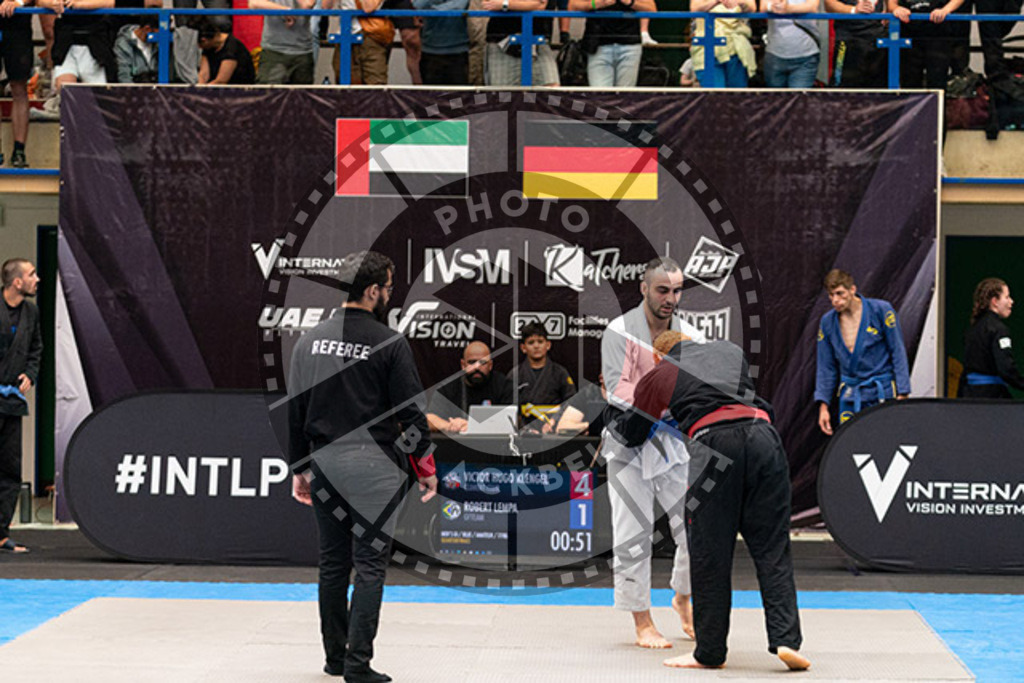 20230826PBB51340 | Fighters compete during the AJP INTLPRO BJJ and grappling competition in Hamburg, Germany, on August 26 2023.