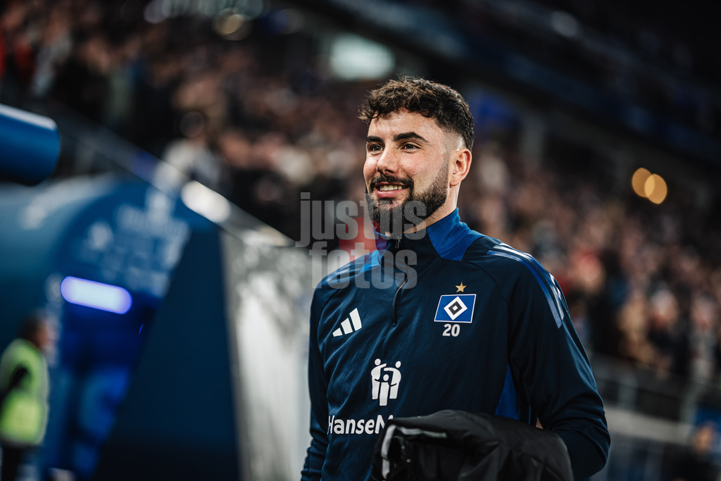 Fußball | Männer | Saison 2024/2025 | 2. Fußball-Bundesliga | 25. Spieltag | Hamburger SV vs. Fortuna Düsseldorf | 08.03.2025 | Marco Richter (#20, HSV)