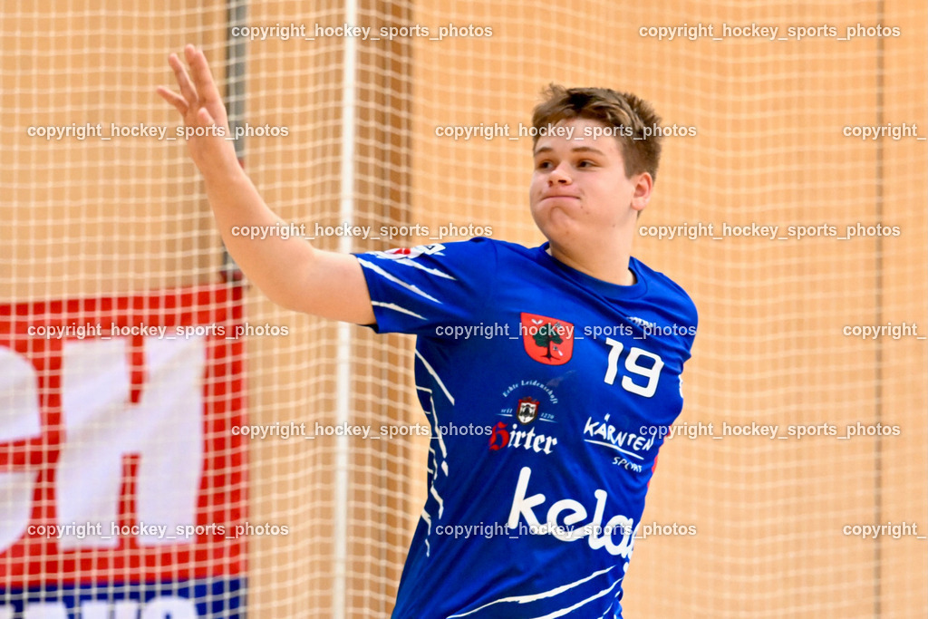 SC Ferlach vs. HSG Holding Graz 23.9.2023 | #19 EBNER Luca SC Ferlach, SC Ferlach vs. HSG Holding Graz 23.9.2023, SC Ferlach vs. HSG Holding Graz am 23.09.2023 in Bleiburg (Ballspielhalle Ferlach), Austria, (Photo by Bernd Stefan)