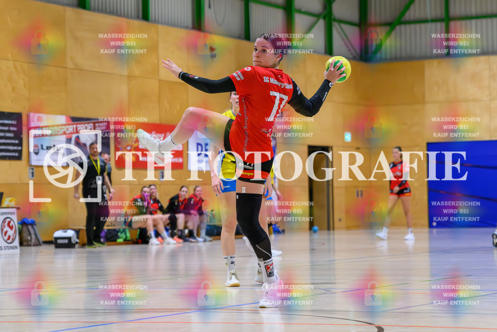 GER, SG Maulburg/Steinen - SV Allensbach 2, Handball, Suedbadenliga, 2. Spieltag, Saison 2023/2024, 14.10.2023 | Sharena Hasler (SG Maulburg/Steinen, #77)

GER, SG Maulburg/Steinen - SV Allensbach 2, Handball, Suedbadenliga, 2. Spieltag, Saison 2023/2024, 14.10.2023

Foto: TH Fotografie/Thomas Hess