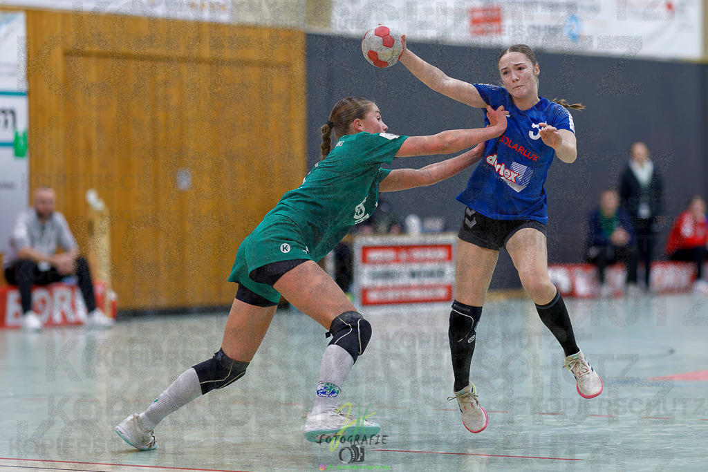 Jugenbundesliga wJB; HSG Kleenheim/Langgöns - SG Kappelwindeck/Steinbach | Jugenbundesliga wJB; HSG Kleenheim/Langgöns - SG Kappelwindeck/Steinbach am 23.11.2025 in Oberkleen (Weidig-Halle)Photo © 2025 - Jörg Heinrich - Realisiert mit Pictrs.com