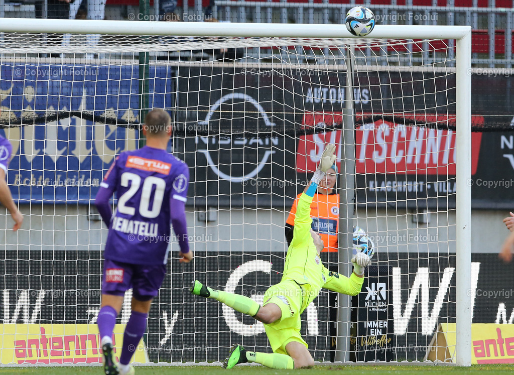 A_LUI_121123_06 | SPORT,FUSSBALL,ADMIRAL BUNDESLIGA AUSTRIA KLAGENFURT-STURM GRAZ 12.11.2023IM BILD: PHILLIPP MENZEL  (KLAGENGURT)FOTO: FOTOLUI