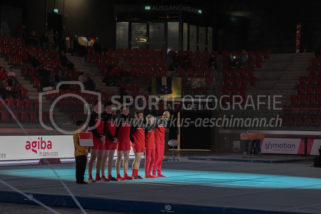 Schweizer Meisterschaften Kunstturnen Mannschaften Männer (A) - 22. November 2025 | Schweizer Meisterschaften Kunstturnen Mannschaften Männer (A)AXA Arena, WinterthurBild: Sportfotografie Markus Aeschimann | www.markus-aeschimann.ch - Realisiert mit Pictrs.com