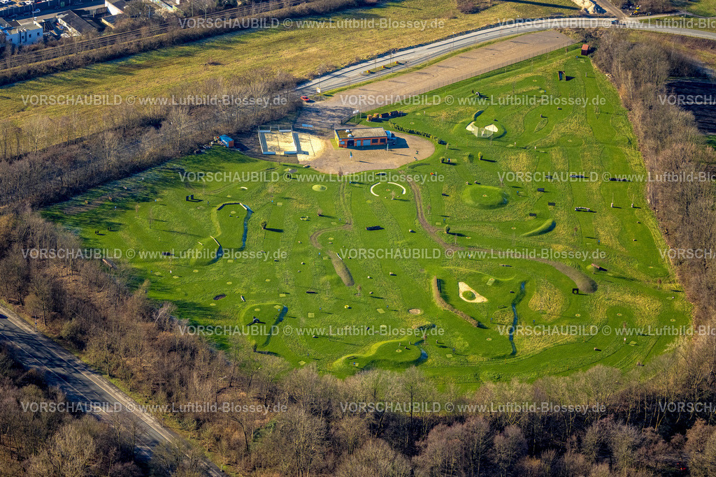 Dortmund230200098 | Luftbild, Soccerpark Westfalen Fußballgolf, Eving, Dortmund, Ruhrgebiet, Nordrhein-Westfalen, Deutschland
