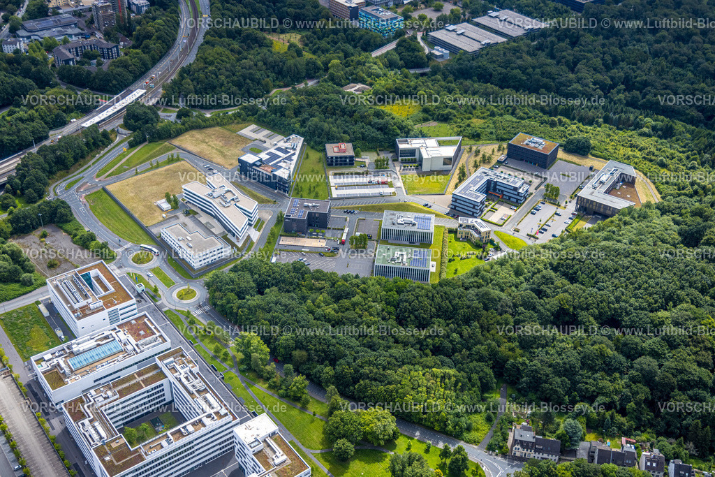 Bochum240700831 | Luftbild, GesundheitsCampus Süd der RUB Ruhr-Universität Bochum, Querenburg, Bochum, Ruhrgebiet, Nordrhein-Westfalen, Deutschland