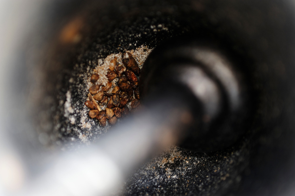 Gusseisen Moerser | Austria - February 03, 2011: Gusseisen Moerser. - Realisiert mit Pictrs.com