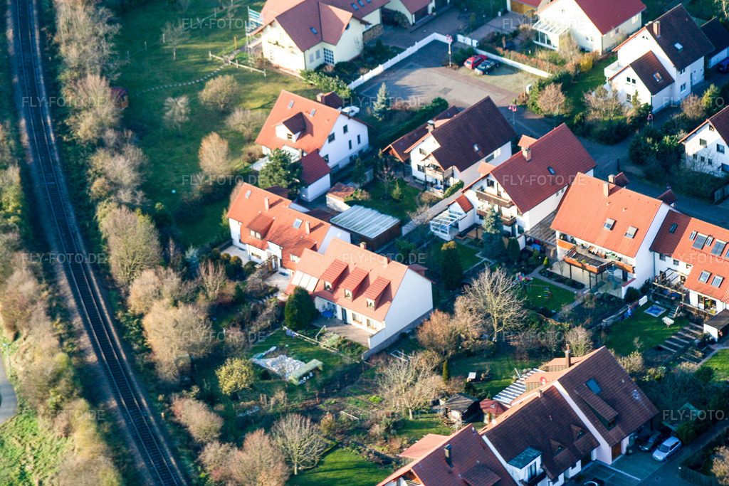 Luftbild: Kandel Stadtnahes Wohnen in Kandel im Bundesland Rheinland-Pfalz in Deutschland. Foto: IMG_0443.jpg vom 10.12.2005 durch Werner Riehm/FLY-FOTO.de