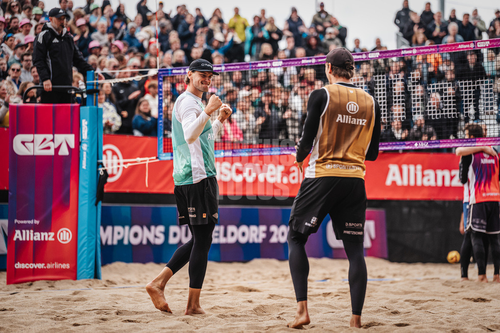 Beachvolleyball | Männer | Allianz German Beach Tour 2026 | Tourstop Düsseldorf | 17.05.2026 | Paul Henning jubelt