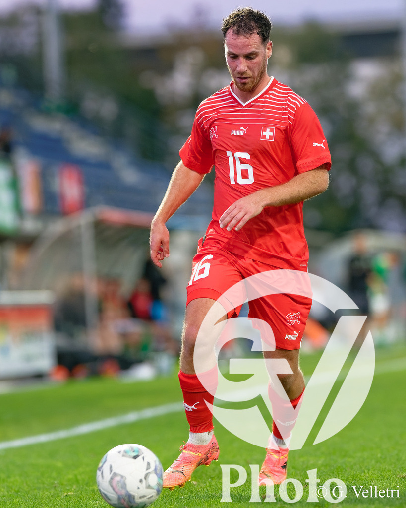 UEFA Region's Cup - Vaud v Munster | Esteban Parra (16 Vaud) in action (close up) during the UEFA Region's Cup game between Vaud and Munster at Centre Sportif de Colovray in Nyon, Switzerland 