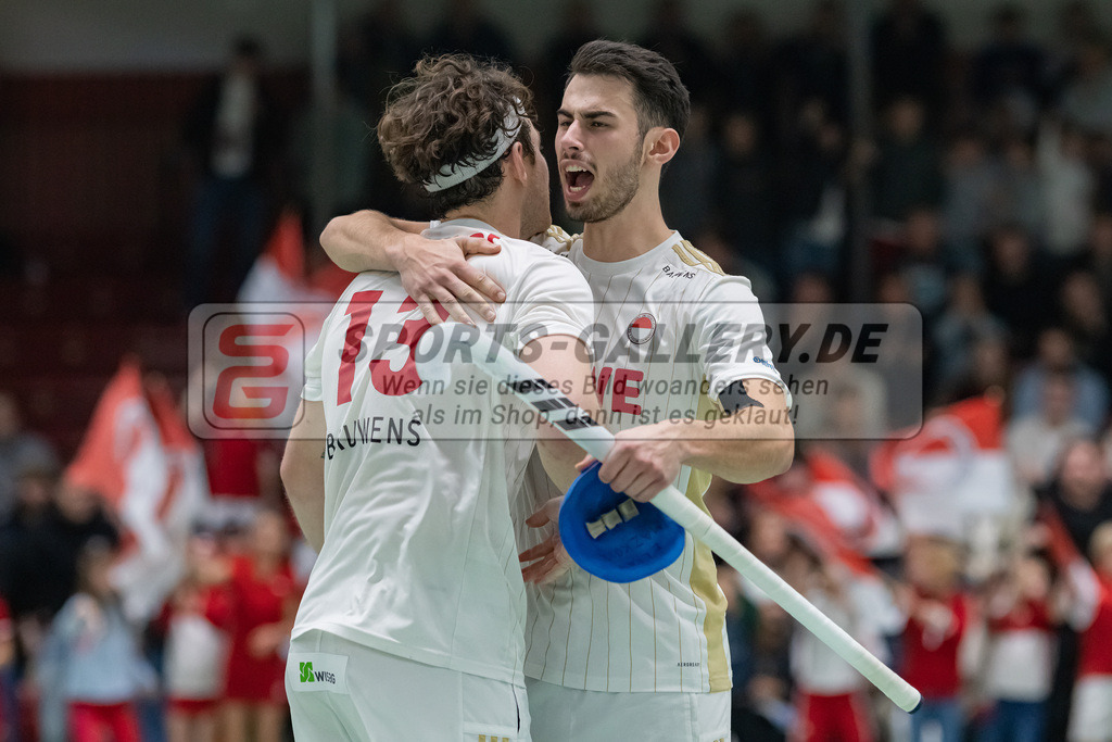 HK_20230128_103721 | 1. Bundesliga 1/4 Finale ( Herren ) Rot-Weiss Köln - Club an der Alster am 28.1.2023 Rot-Weiss Köln  , Köln , Florian Pelzner ( Rot-Weiss Köln #13 ) , Elian Mazkour ( Rot-Weiss Köln #26 )