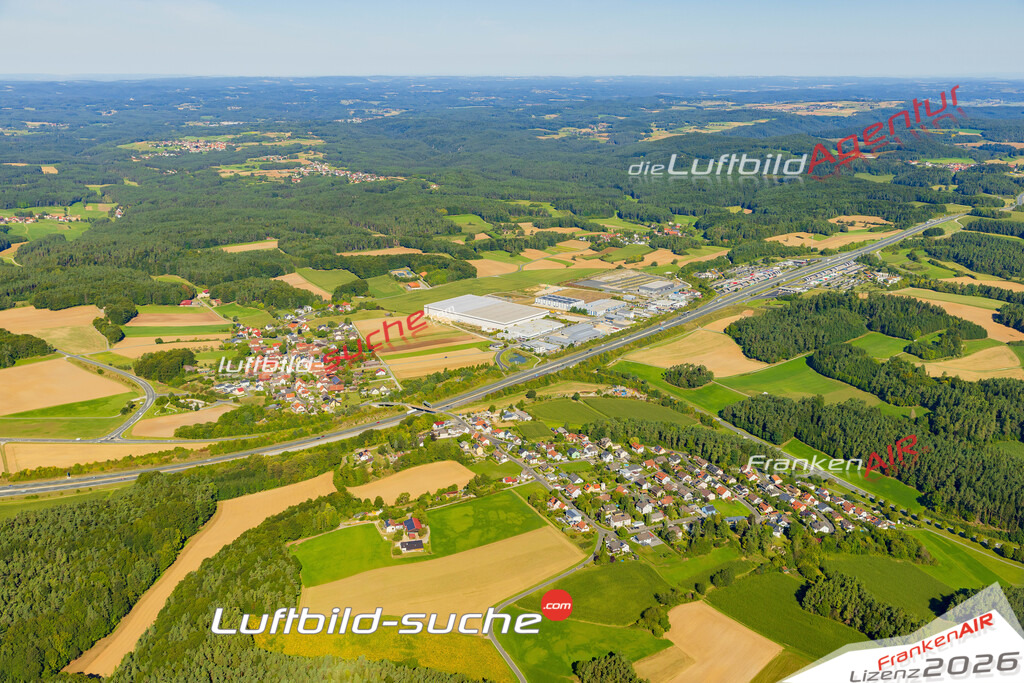 Neudorf Pegnitz Bild- Das Luftbild wurde 2025 vom UL-Flugzeug heraus erstellt ( keine Drohne ) - Hochauflösende Luftaufnahme -Nicht vergleichbar mit Google Maps oder Satelittenbilder- Die Geschenkidee !Mit Lizenz und Bildrechte bestellbar