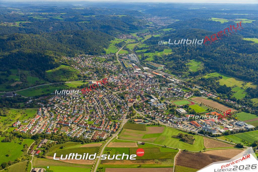 Luftaufnahme von  Sulzbach an der Murr - Die Luftaufnahme wurde 2025 vom UL-Flugzeug heraus erstellt ( keine Drohne ) - Hochauflösende Luftaufnahme - für professionelle Ausdrucke geeignet. Die Geschenkidee !Mit Lizenz und Bildrechte bestellbar