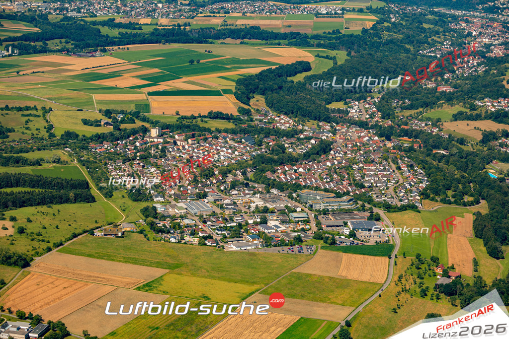 Das Luftbild zeigt : Unterbettringen Schwäbisch Gmünd - Die Luftaufnahme wurde 2024 vom UL-Flugzeug aus erstellt ( keine Drohne ) - Hochauflösende Luftaufnahme - Für grossformatige Ausdrucke geeignet. Die Geschenkidee !Mit Lizenz und Bildrechte bestellbar