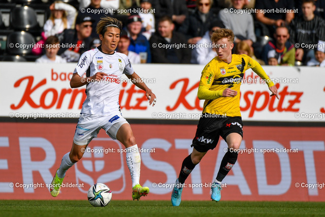 AUT, Admiral Bundesliga, LASK Linz vs SCR Altach | 23.04.2022, Raiffeisen Arena Pasching, AUT, Admiral Bundesliga, LASK Linz vs SCR Altach, im Bild Keito Nakamura (Lask) vs Samuel Mischitz (Altach)


// Admiral Bundesliga Match between LASK Linz and SCR Altach in Pasching, Austria on 2022/04/23
