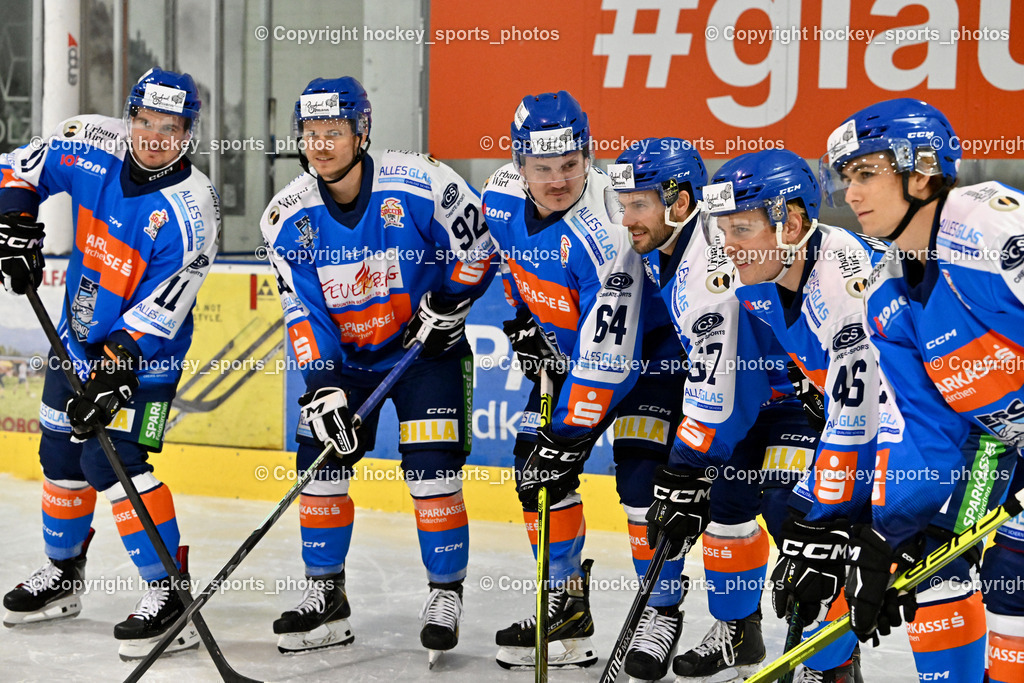 ESC Steindorf Sparkasse Feldkirchen Shooting | #21 WALDER PATRIK, #11 Luka Kalan, #92 RATZ PATRICK, #64 Stichauner Fabian, #57 Wilfan Franz, #46 , ESC Steindorf Sparkasse Feldkirchen Shooting, ESC Steindorf Sparkasse Feldkirchen Shooting am 24.10.2025 in Steindorf (Ossiachersee Halle), Austria, (Photo by Bernd Stefan)