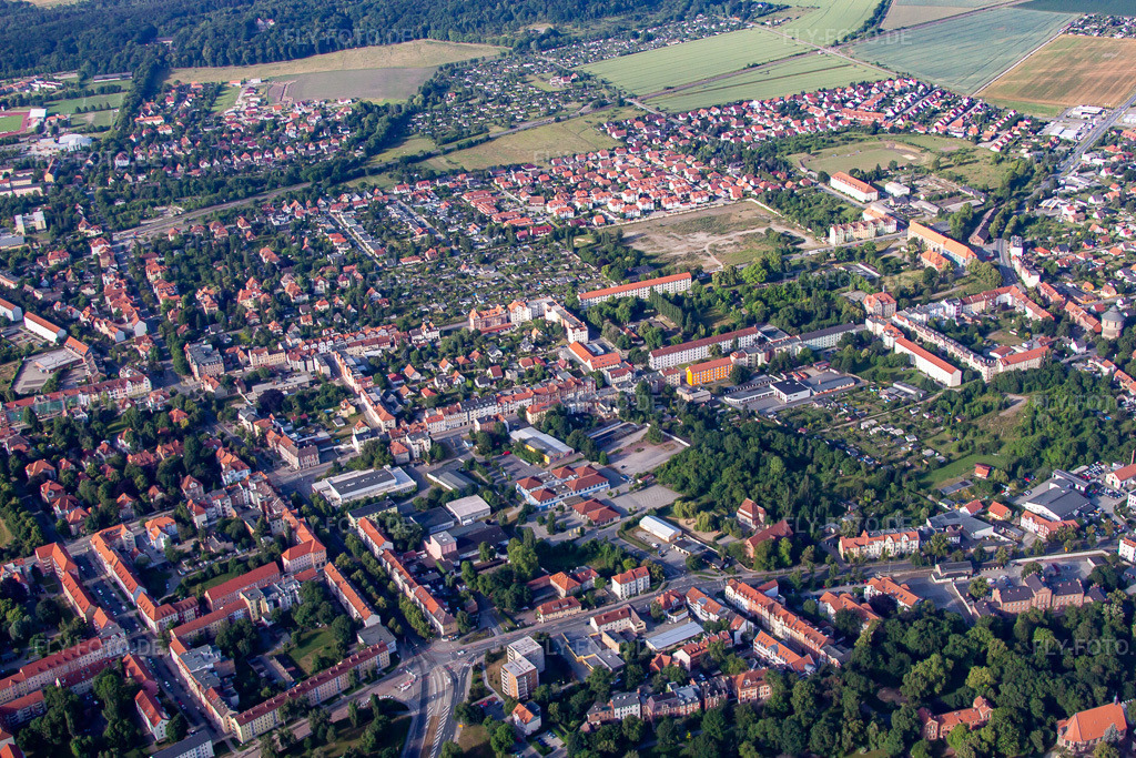 Luftbild: B81 in Halberstadt im Bundesland Sachsen-Anhalt in Deutschland. Foto: IMG_58398.jpg vom 30.06.2013 durch Werner Riehm/FLY-FOTO.de